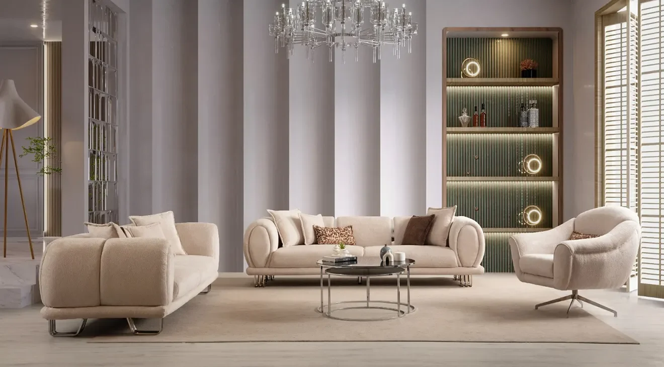 Madrid Metal Ayaklı Koltuk Takımı