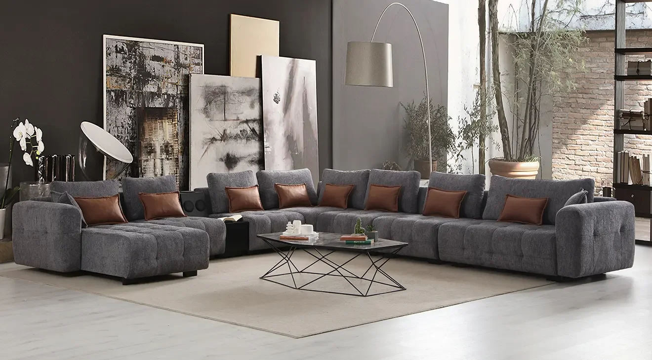 Madrid Ses Sistemli Köşe Koltuk Takımı