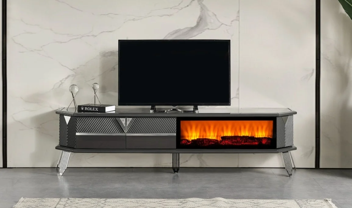 Madrid Şömineli Tv Sehpası
