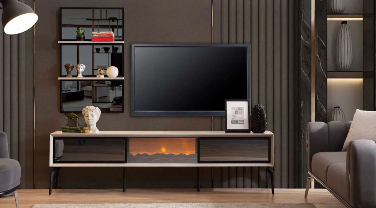 Madrid Şömineli Tv Ünitesi