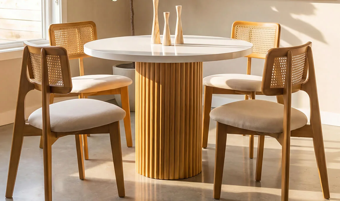 Mars Round Kitchen Table Set