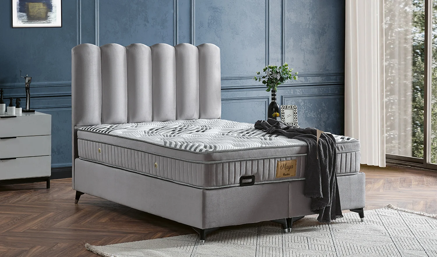 180*200 Yatak + Baza + Başlık