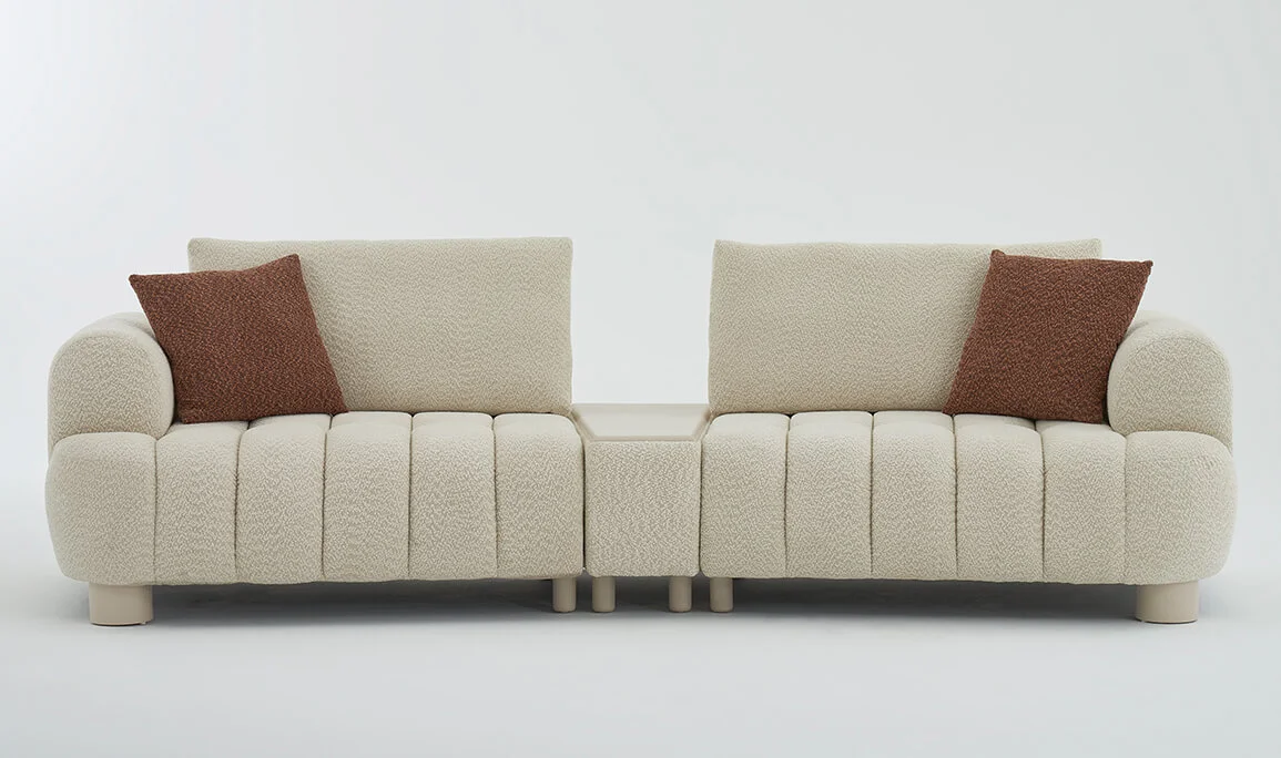 Melina 3-Sitzer-Sofa mit Beistelltisch