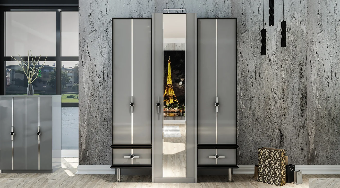 Mercan 3 Kapaklı Dolap