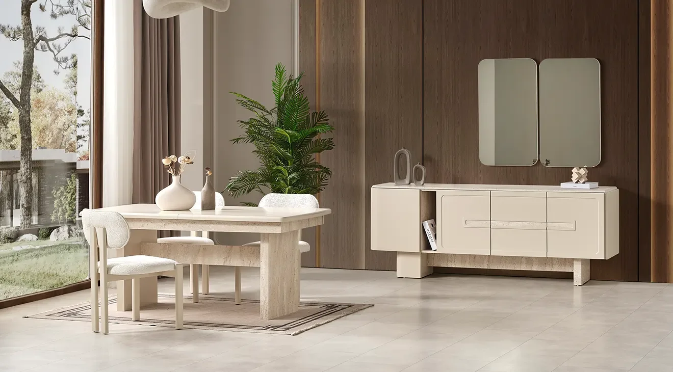 Milano Aytaşı Yemek Odası Takımı