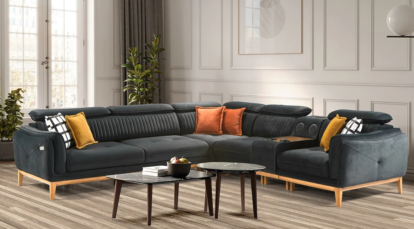 Milas Ses Sistemli Köşe Koltuk Takımı