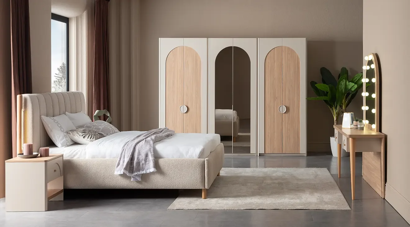 Milos 6 Kapaklı Bohem Yatak Odası Takımı