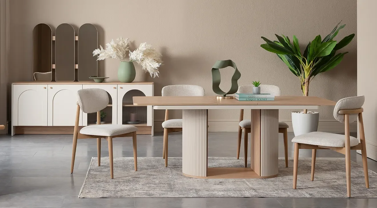 Milos Bohem Yemek Odası Takımı