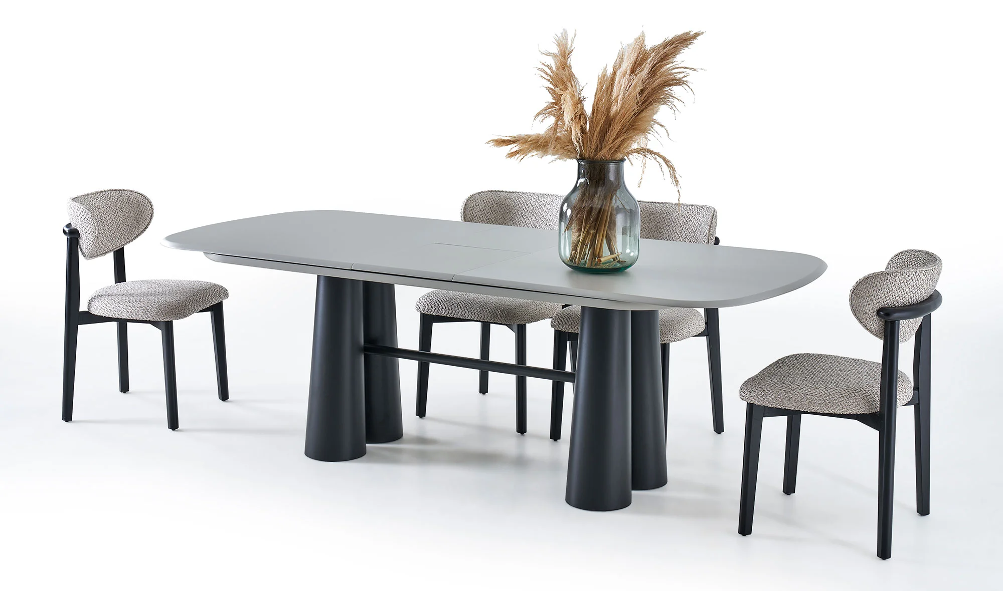 Moda Yemek Masası Takımı - Gri