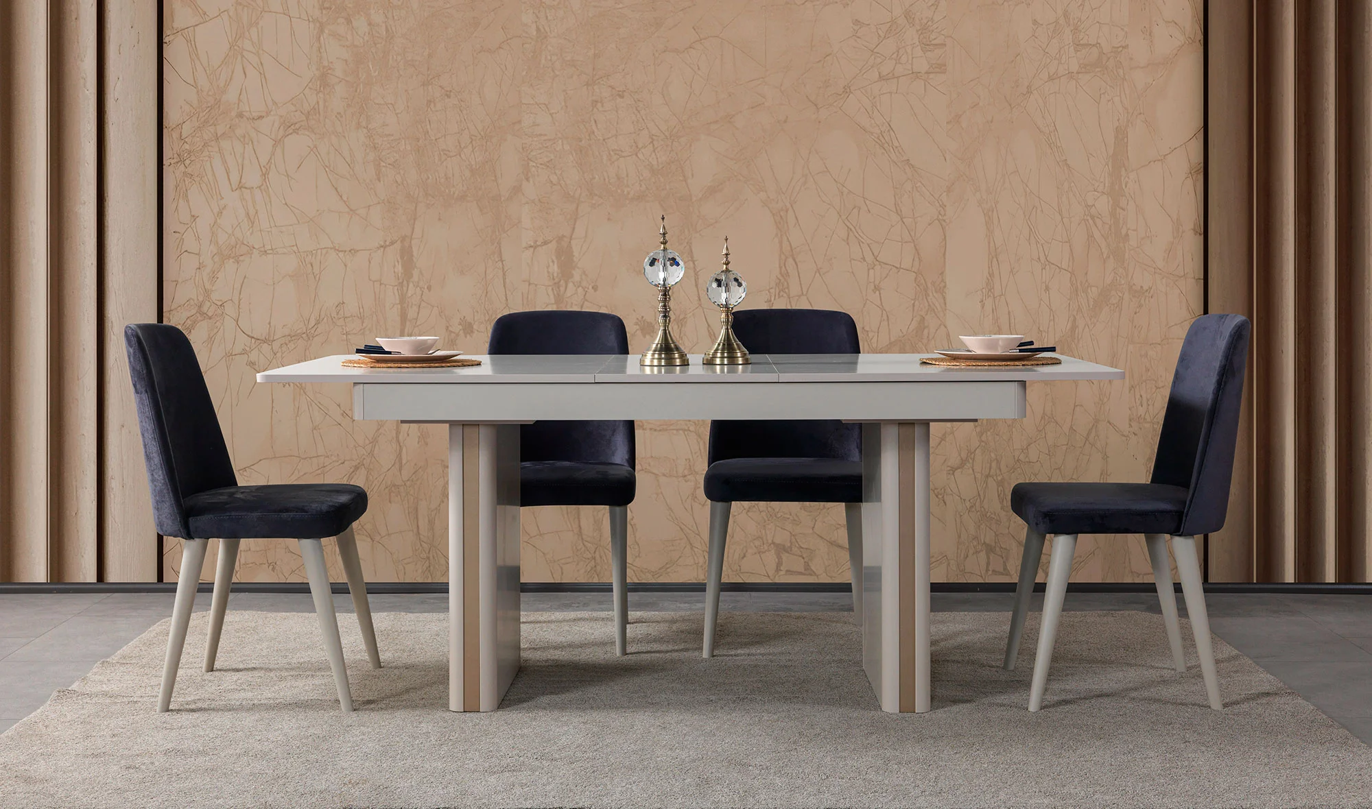 Açılır Yemek Masası + 6 Sandalye