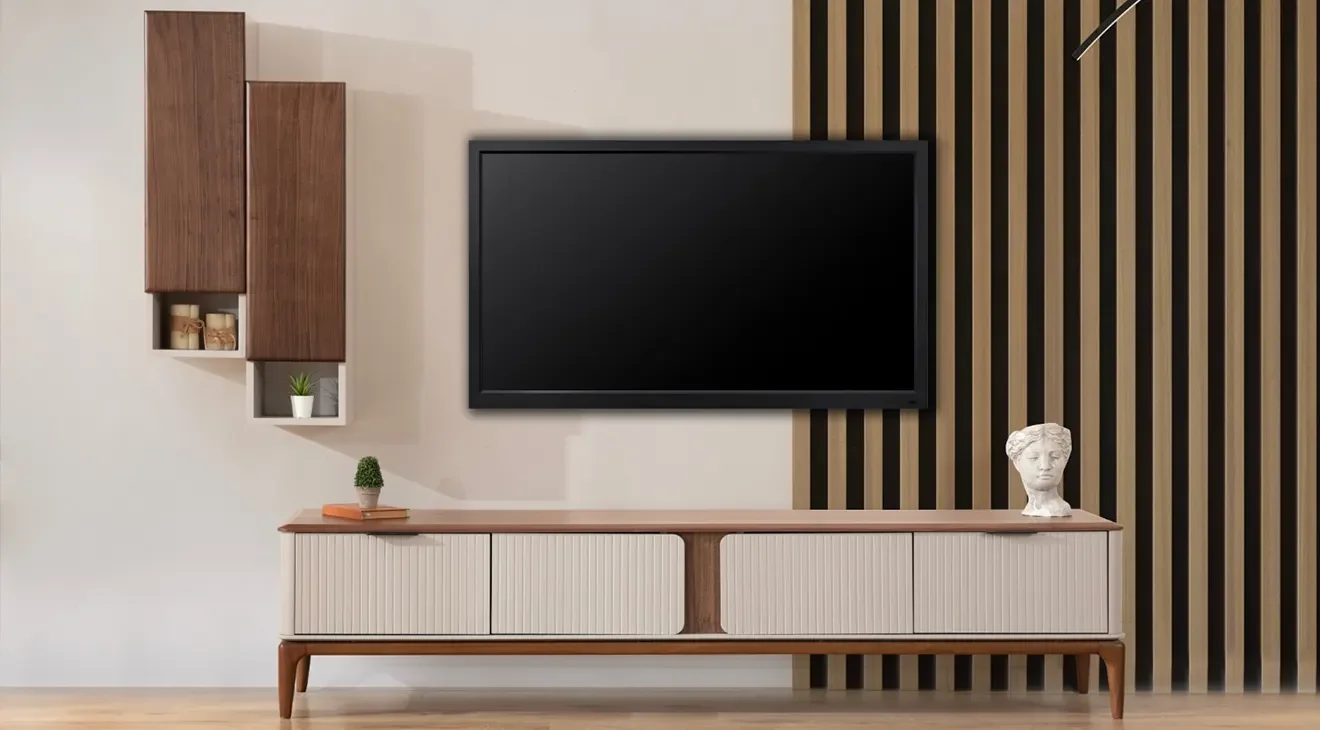 Monaco Ahşap Ayaklı Tv Ünitesi