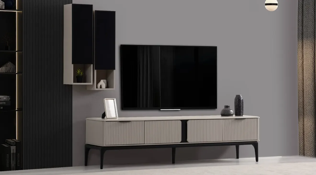 Monalisa Ahşap Ayaklı Tv Ünitesi