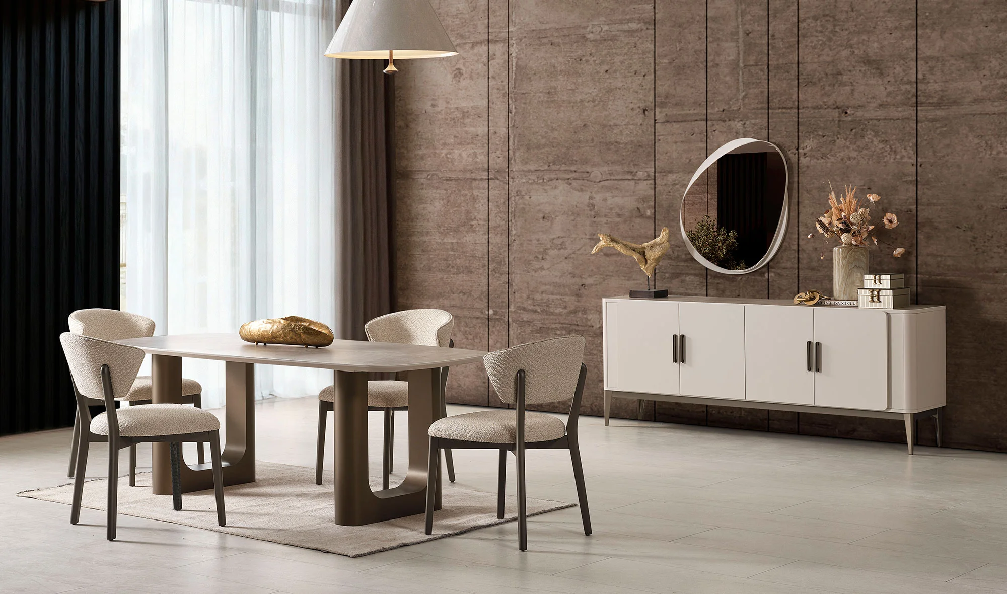 Monica Yemek Odası - Krem