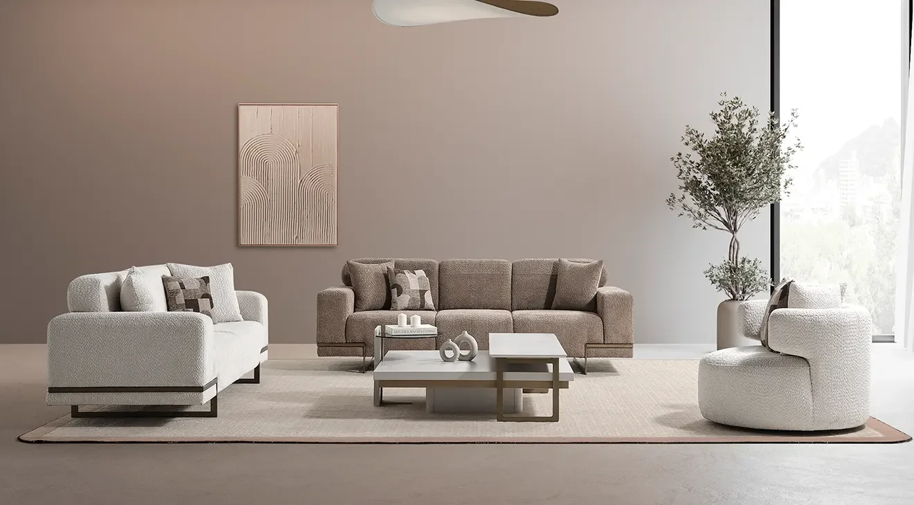 Moon Metal Ayaklı Koltuk Takımı