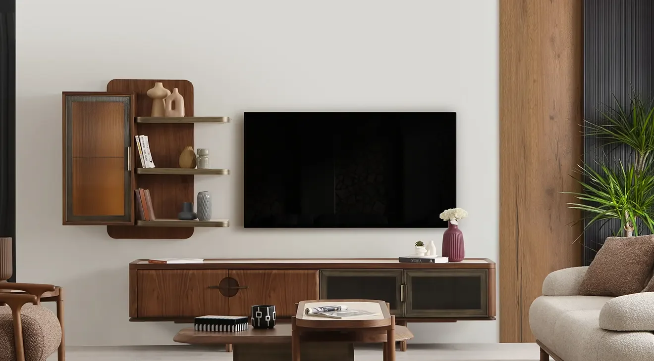 Mozart Ahşap Ayaklı Tv Ünitesi