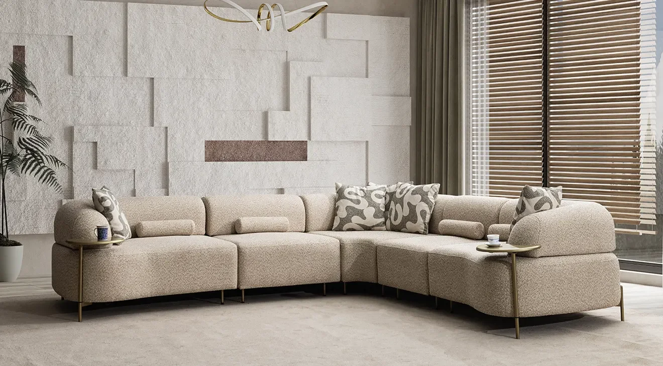 Mustang Yataklı Modern Köşe Koltuk Takımı