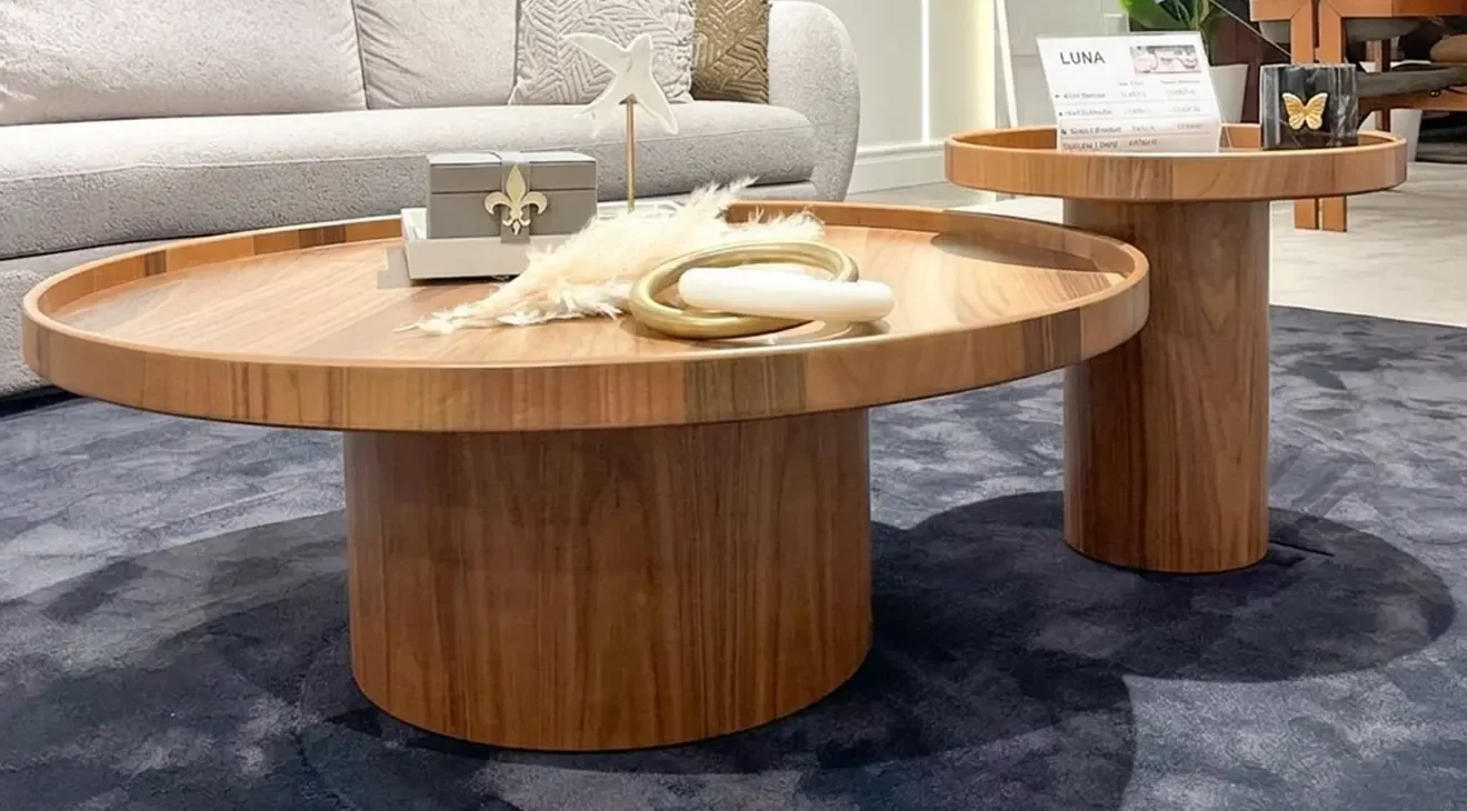 Natura Ahşap Ayaklı Orta Sehpa