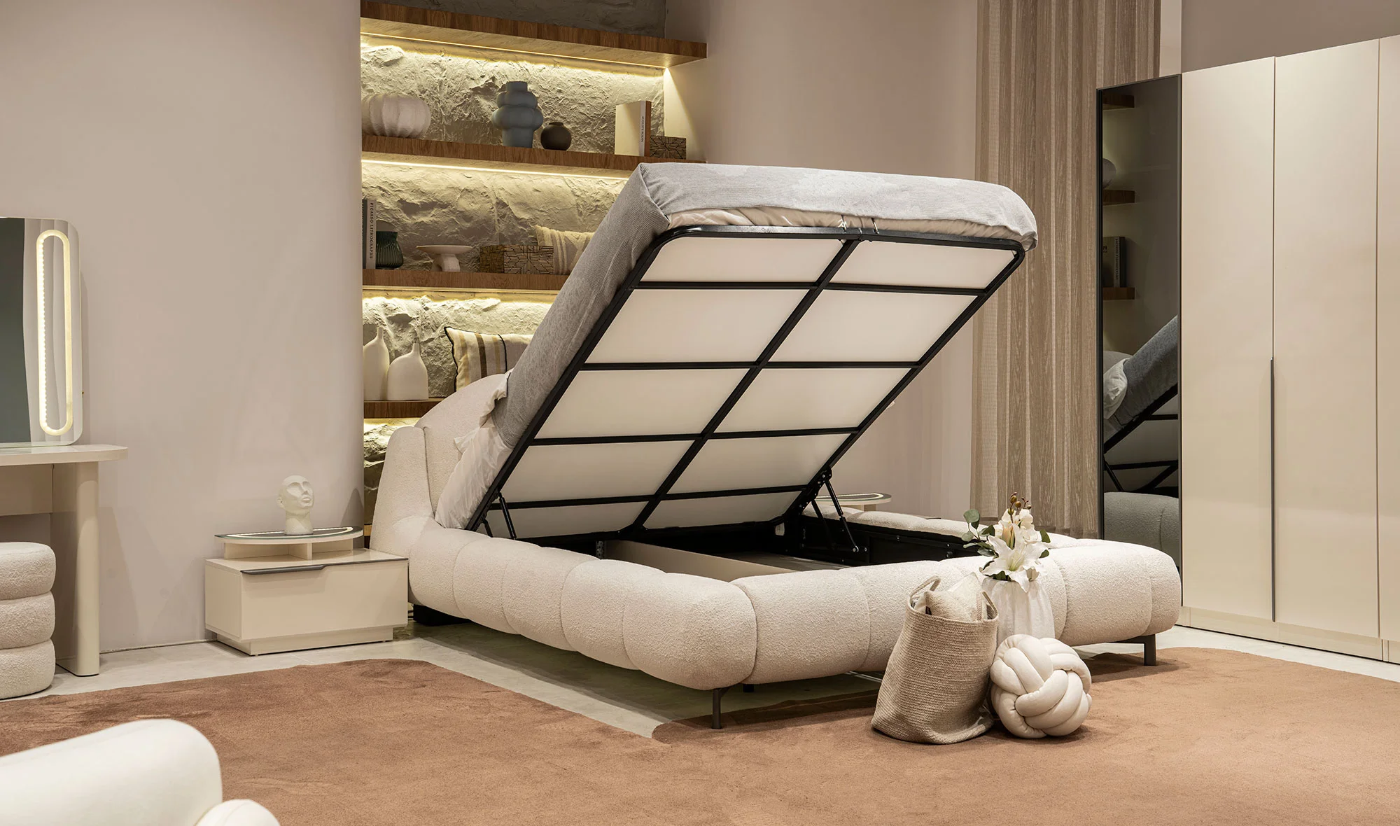 Bazalı Karyola ve Başucu