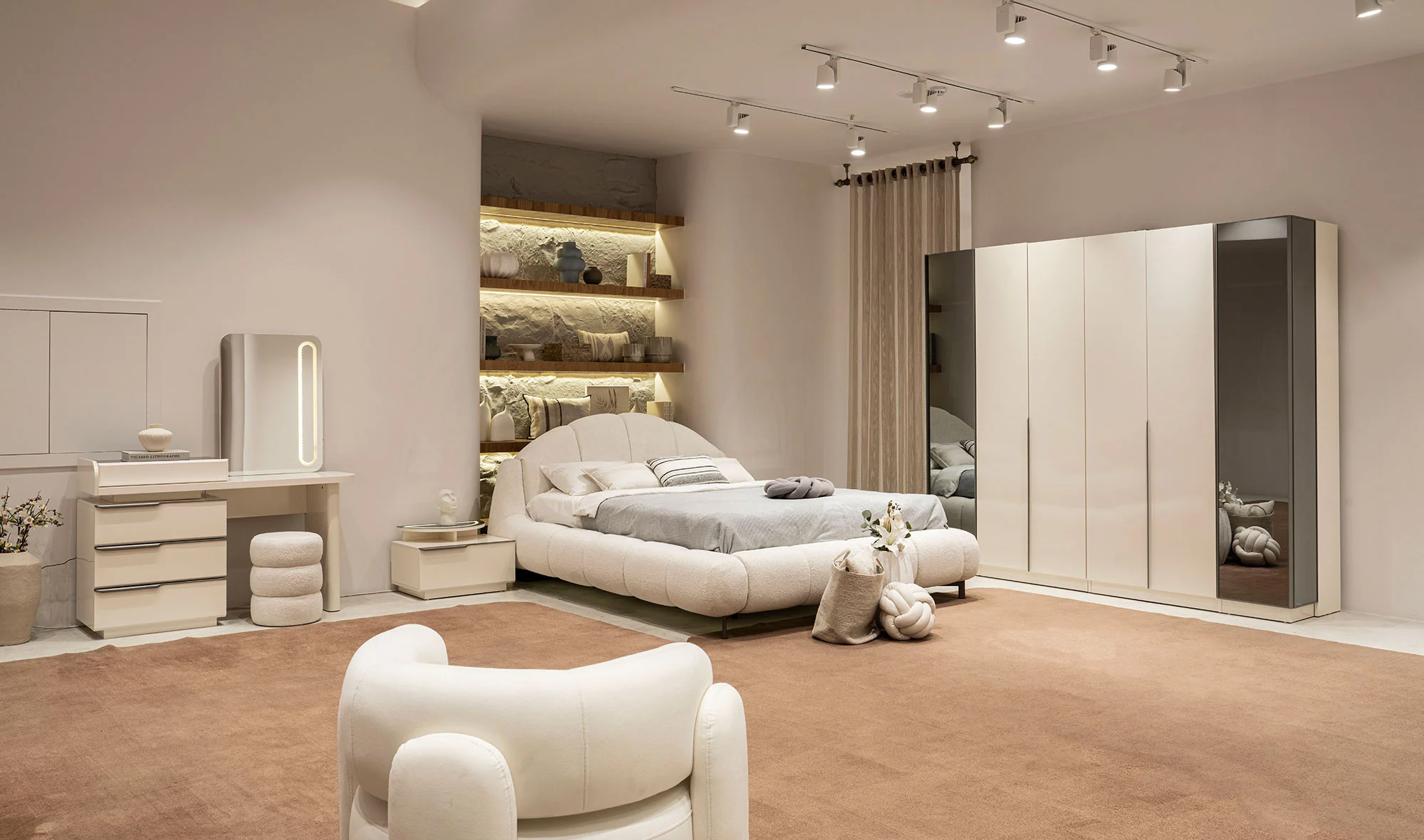 Neovix Bazalı Yatak Odası - 6 Kapılı