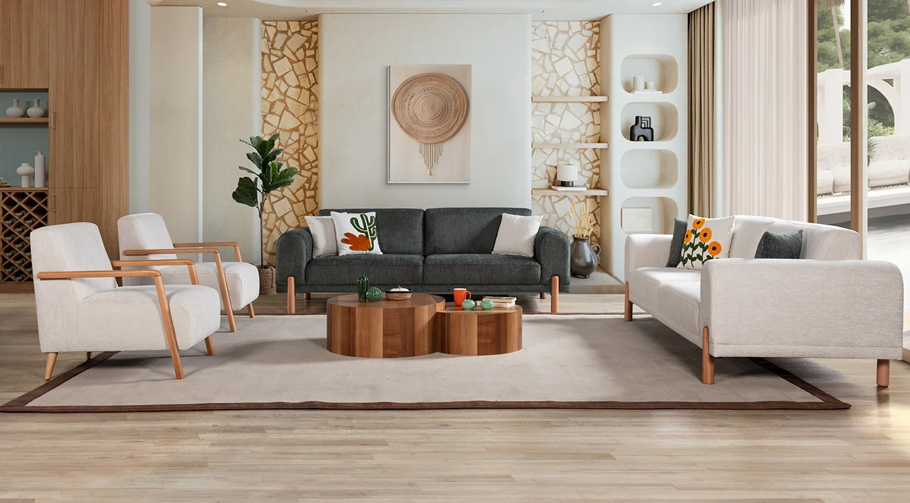 New Bohem Yataklı Modern Koltuk Takımı