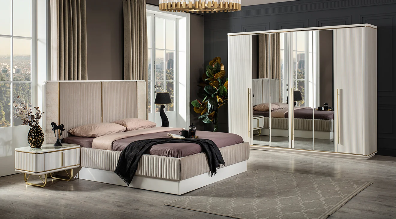 New Paris 6 Kapaklı Yatak Odası Takımı