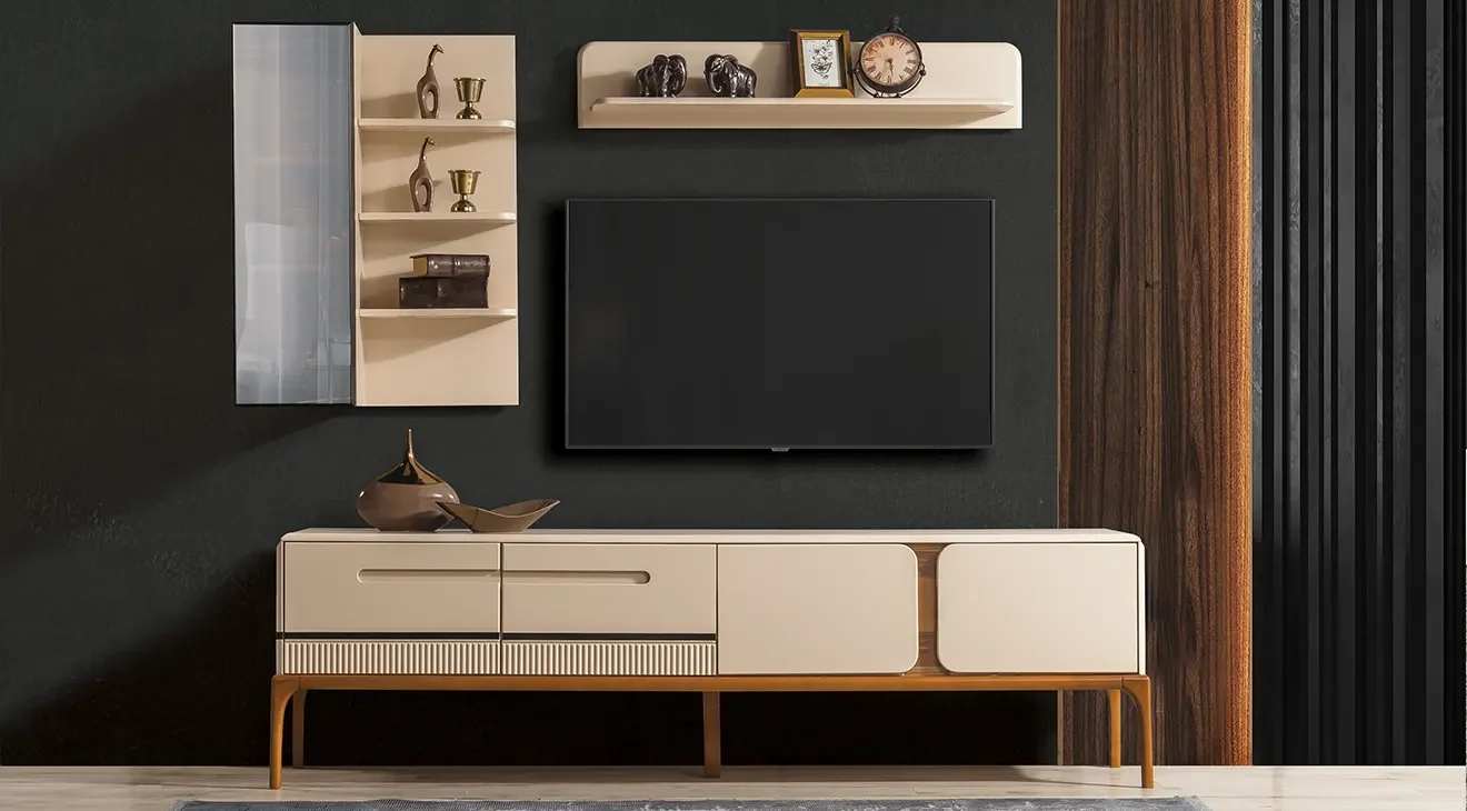 Nirvana Ahşap Ayaklı Tv Ünitesi