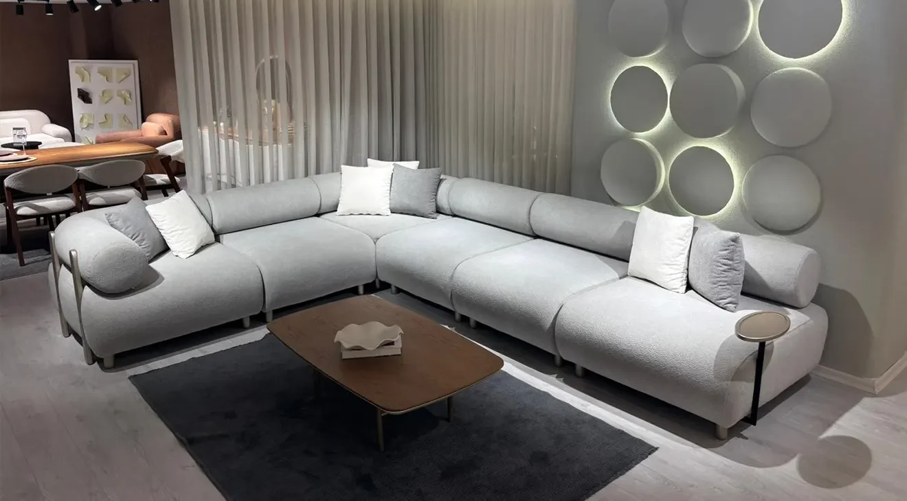 Olimpos Ahşap Ayaklı Köşe Koltuk Takımı