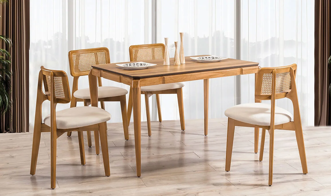 Oppo Wicker Kitchen Table Set