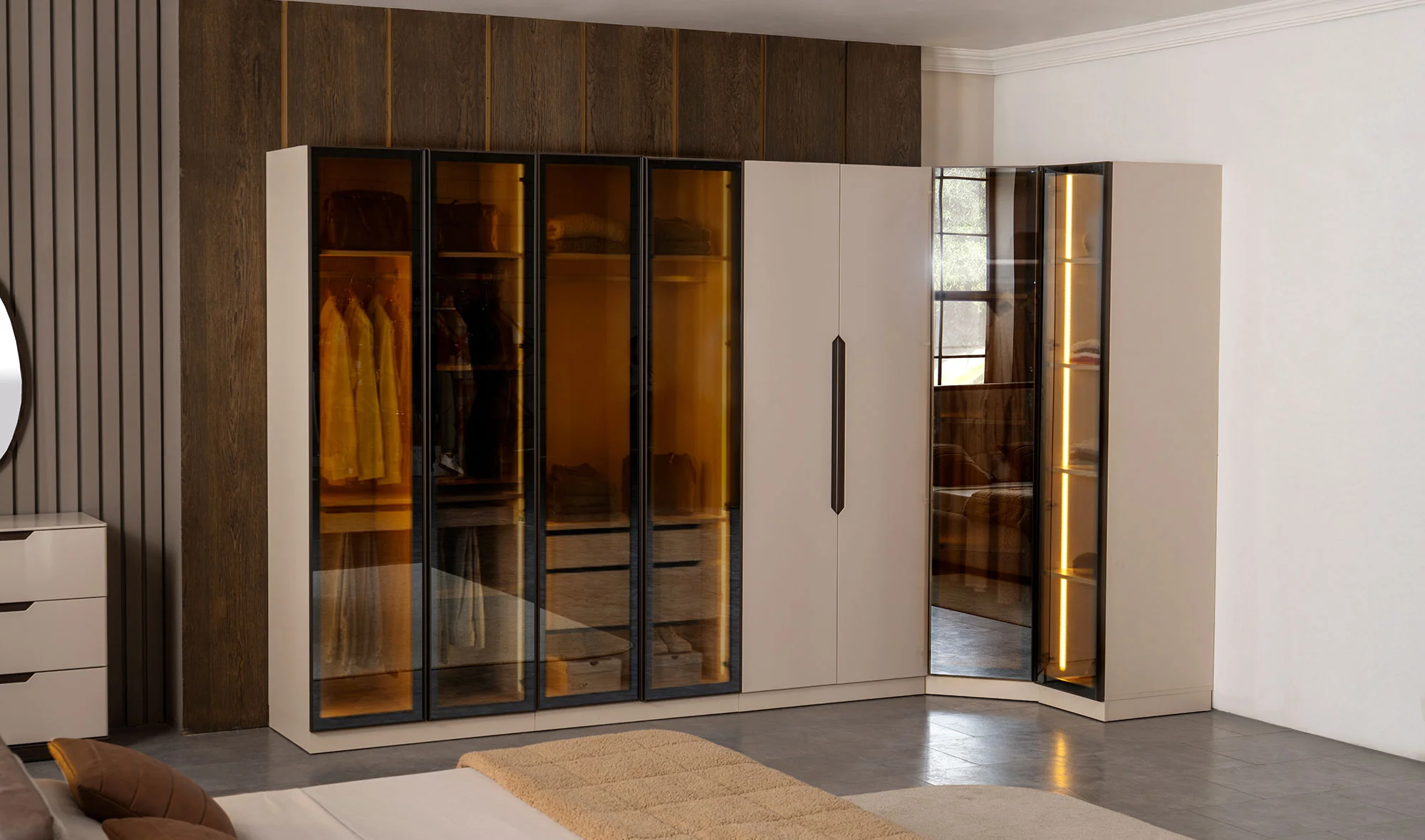 Tek Kapılı Raflı Gardrop