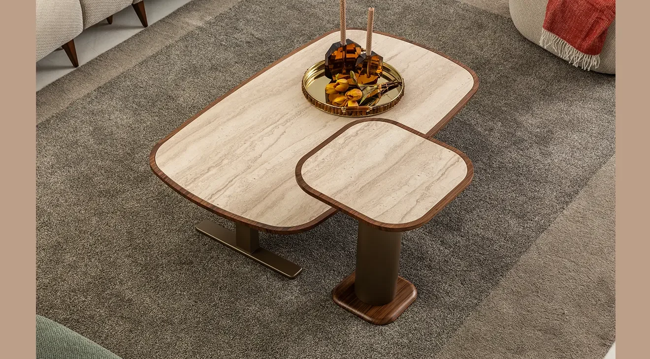 Otto Plus Ceviz Sehpa Seti