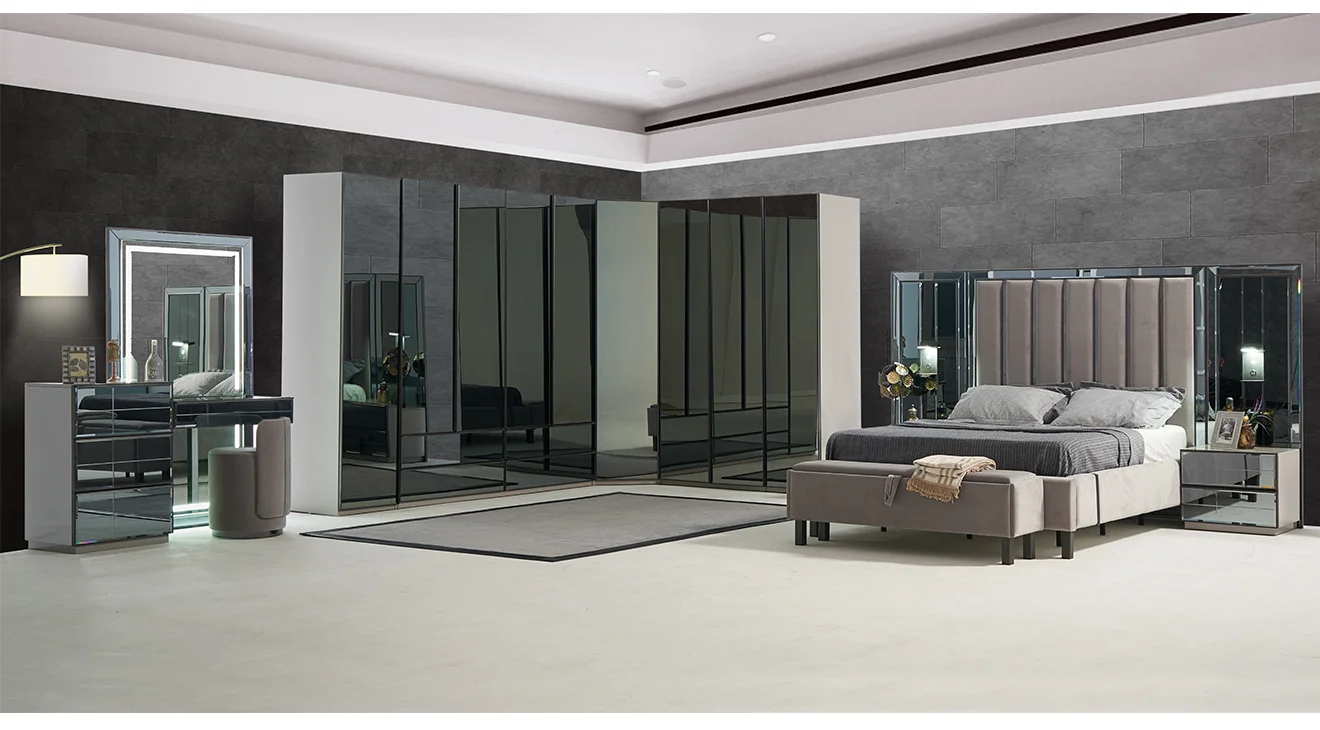 Oylat Köşe Dolaplı Yatak Odası Takımı