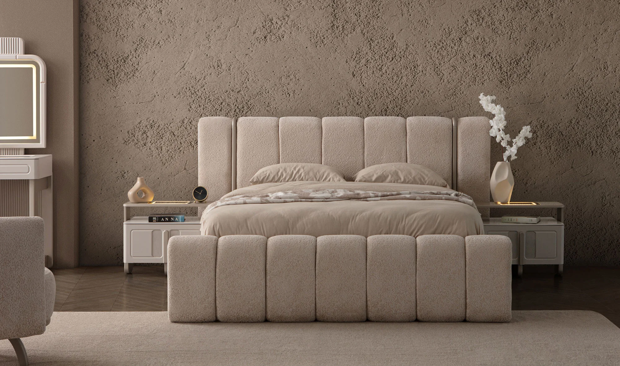 Padolya Bazalı Karyola ve Başlık