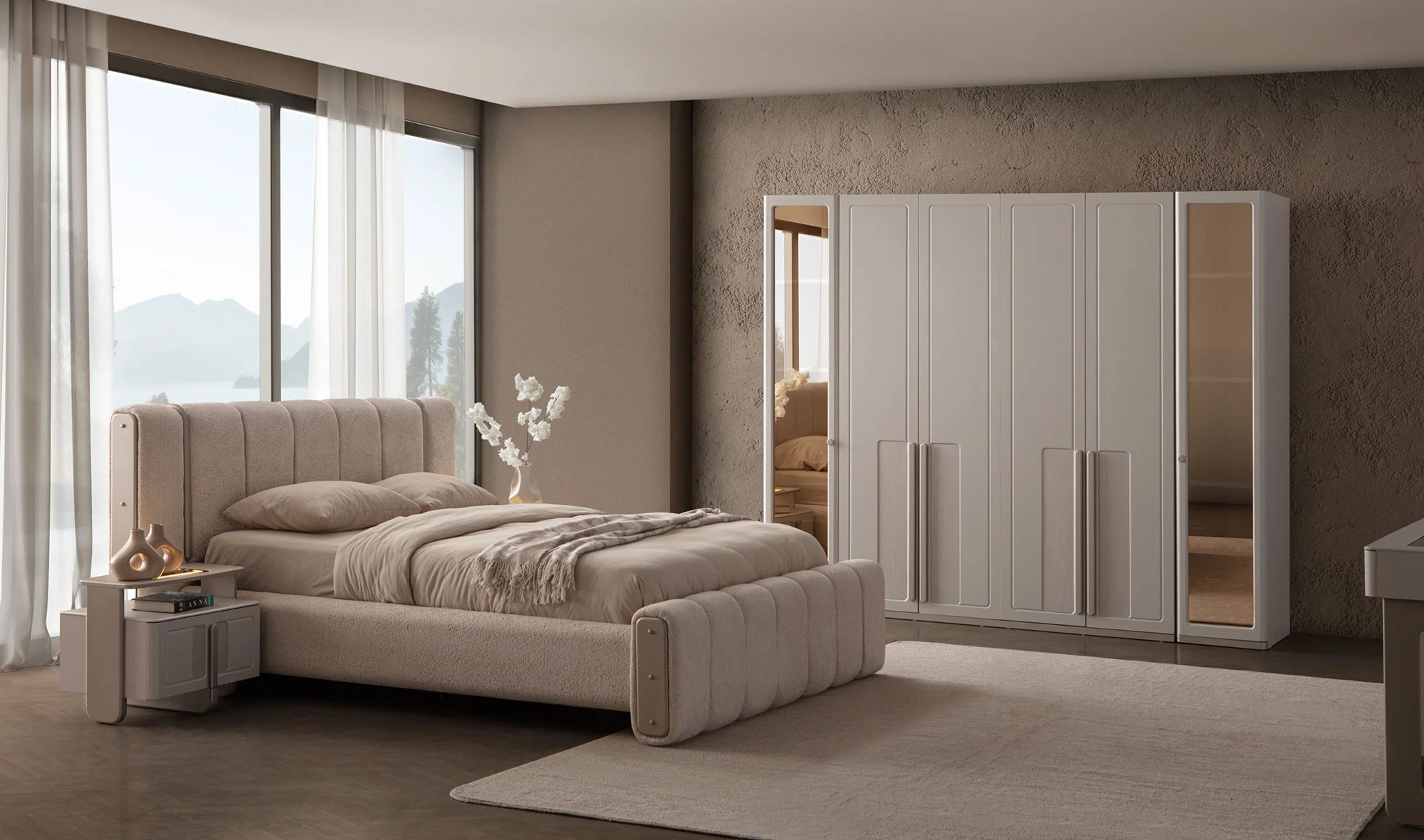 Padolya Bazalı Yatak Odası