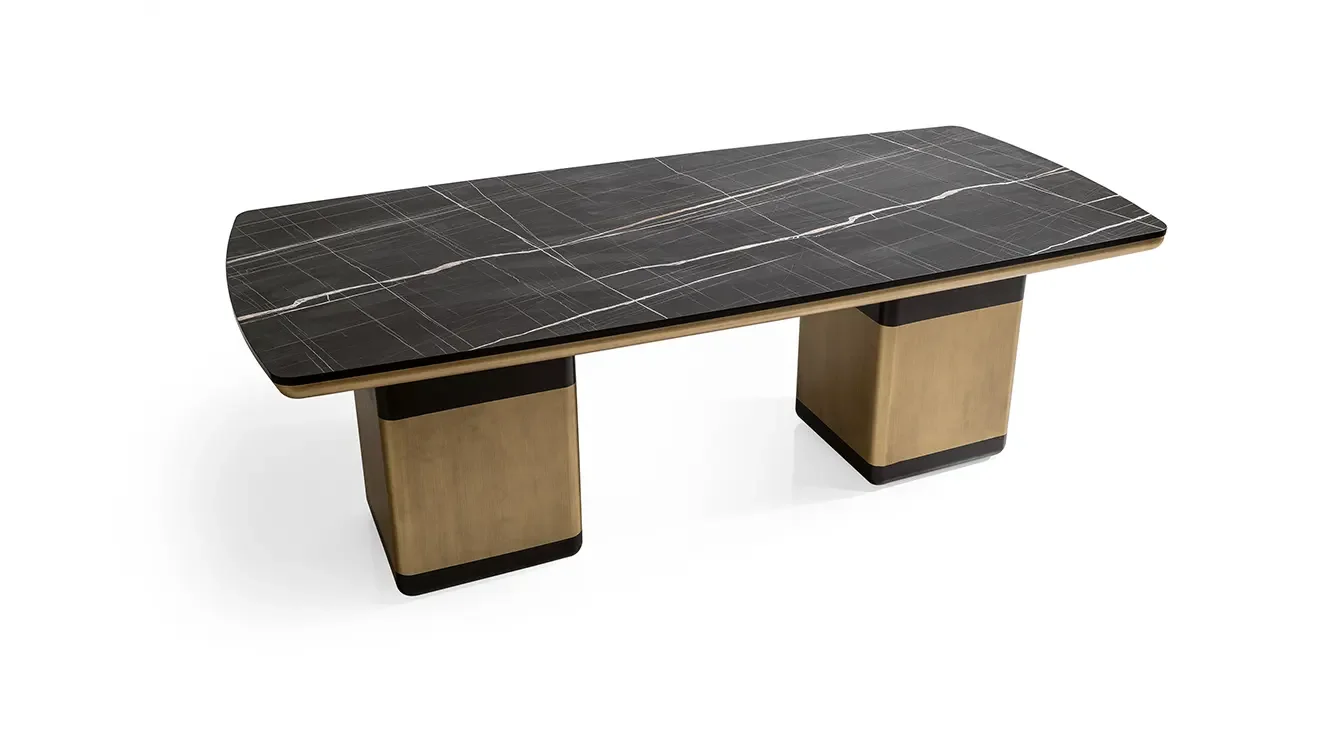 Palermo Mermer Desenli Yemek Masası