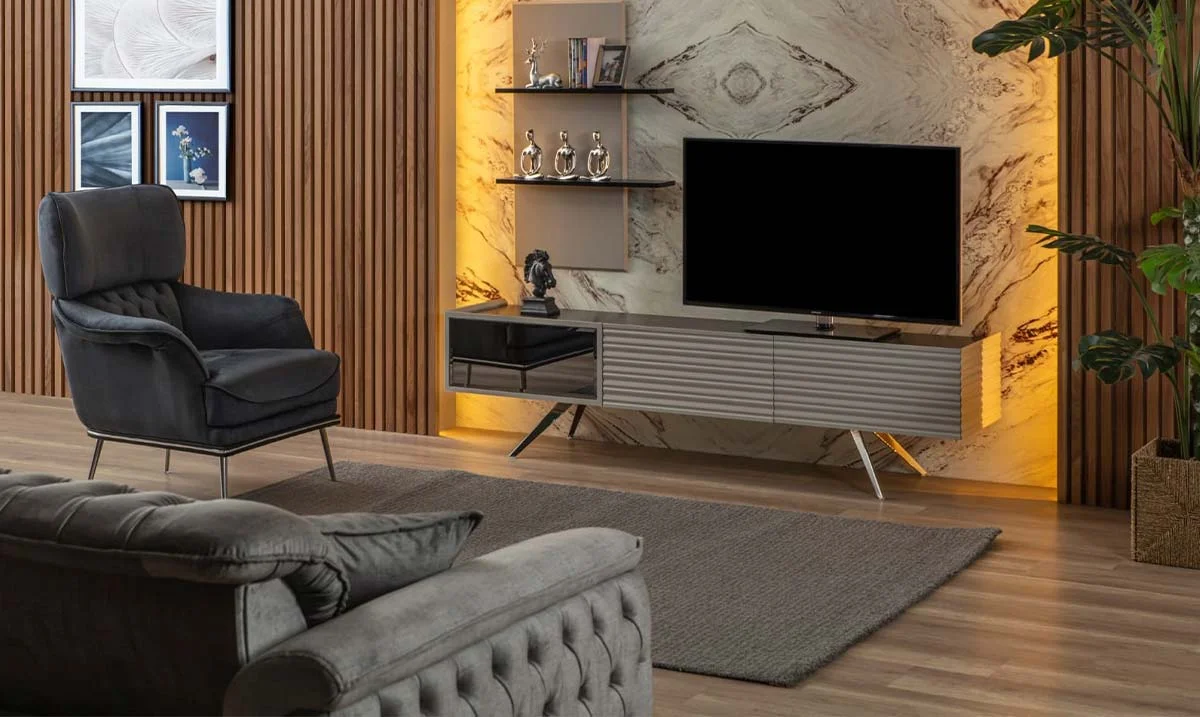 Parma Metal Ayaklı TV Ünitesi