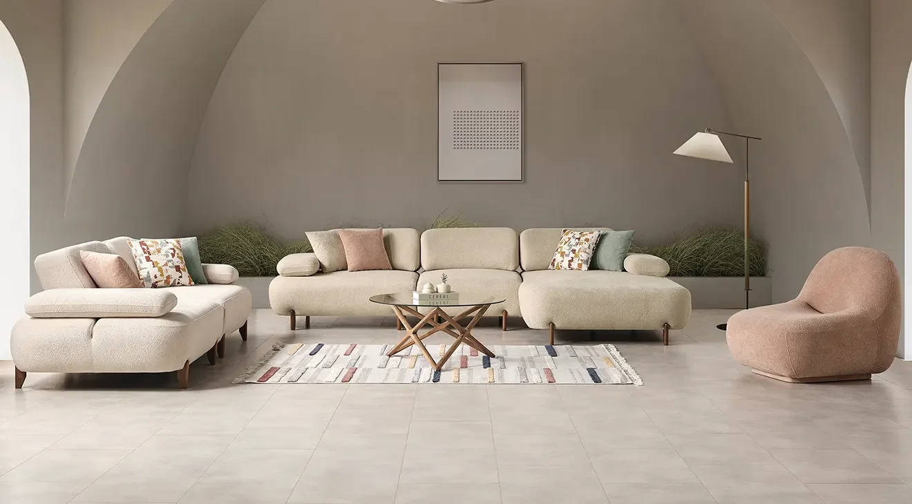 Perla Kanepeli Köşe Koltuk Takımı