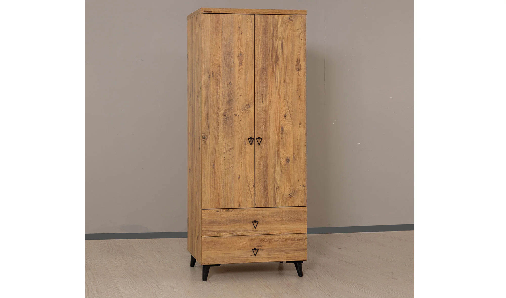 Peru 2 Kapılı Gardrop - Ceviz