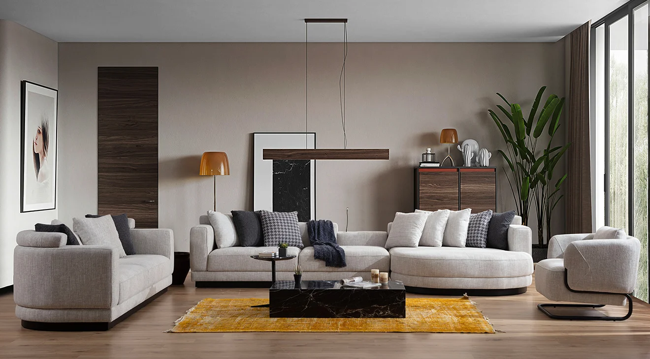 Picasso Kanepeli Köşe Koltuk Takımı