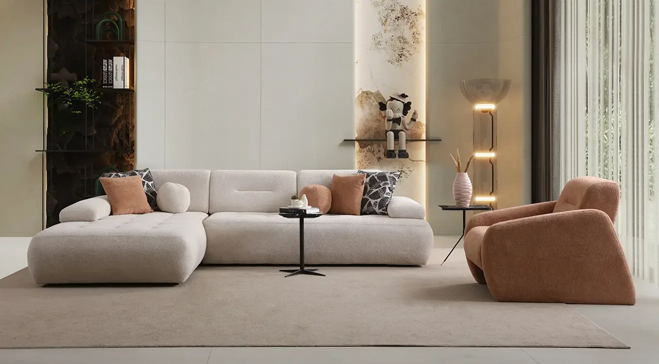 Pier Yataklı Sandıklı Köşe Koltuk Takımı