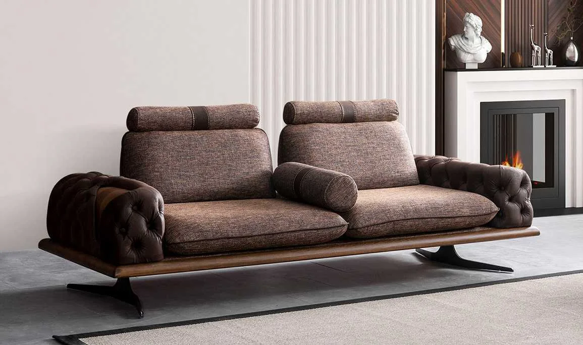 Pisa Three-Seater Sofa Metal