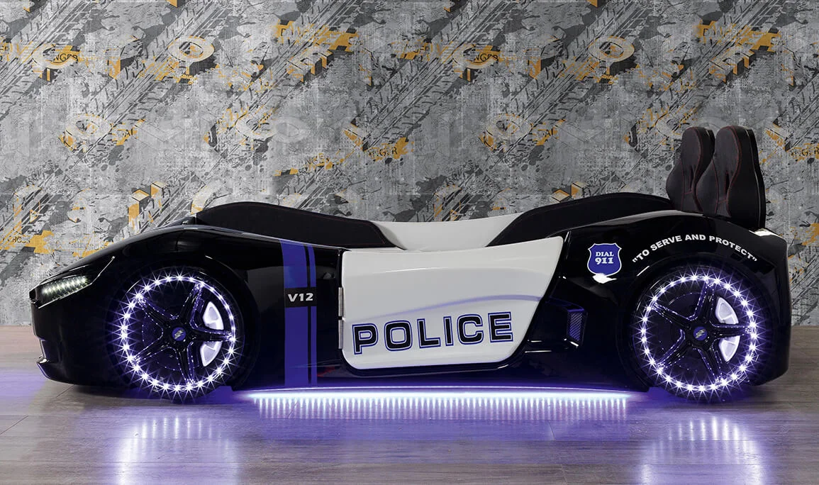 Polizei-Auto-Bett