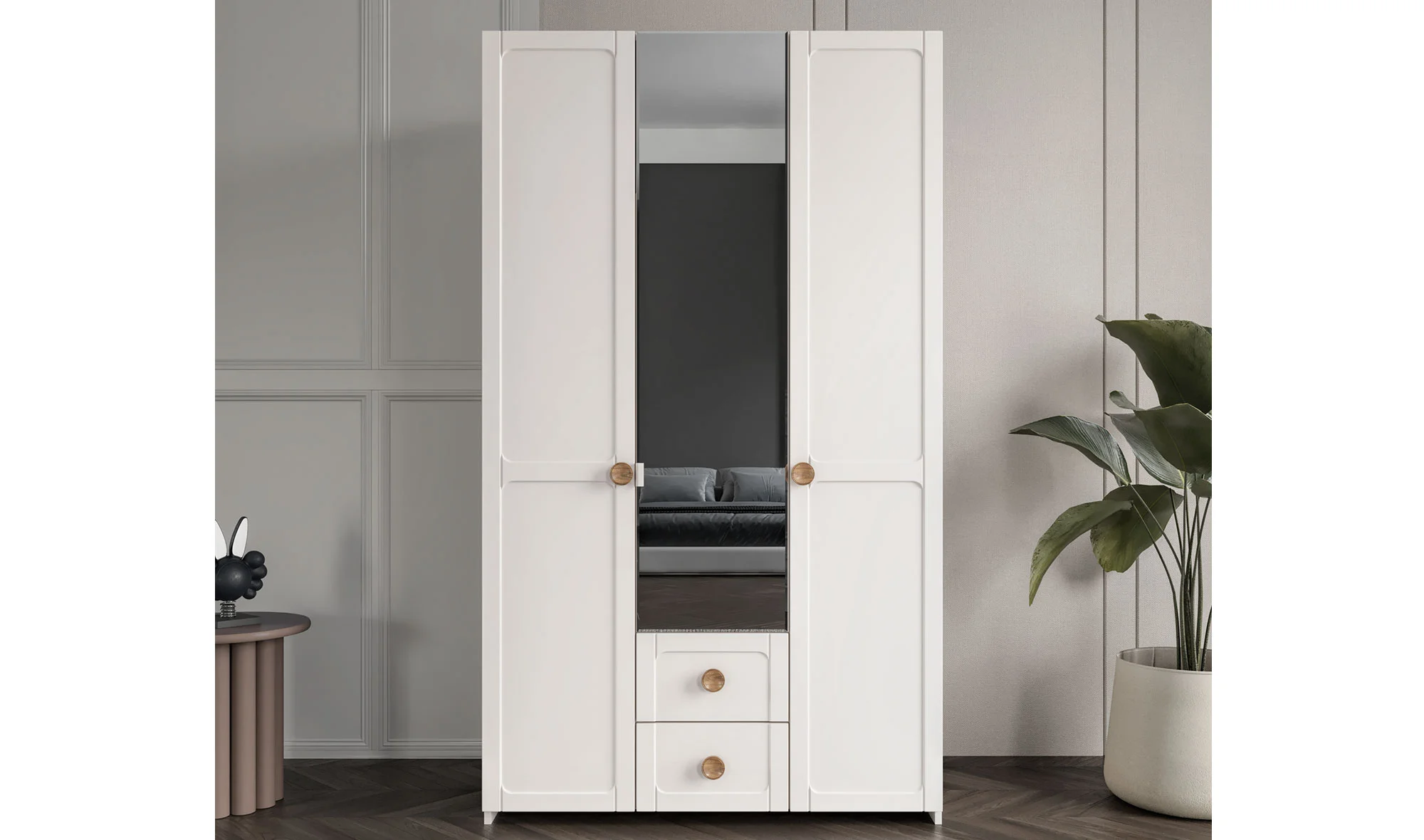 Poyraz Gardrop - 3 Kapılı