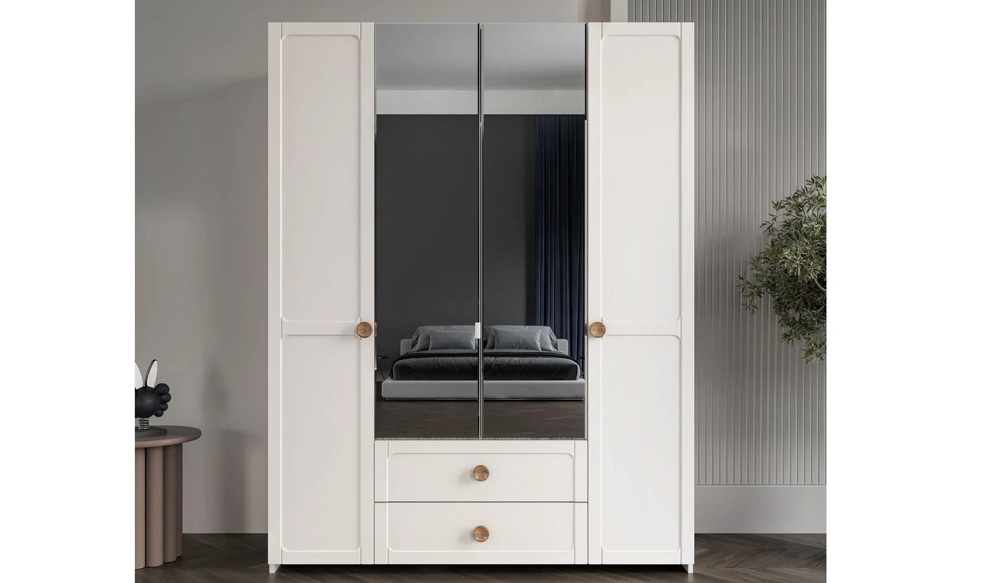 Poyraz Gardrop - 4 Kapılı