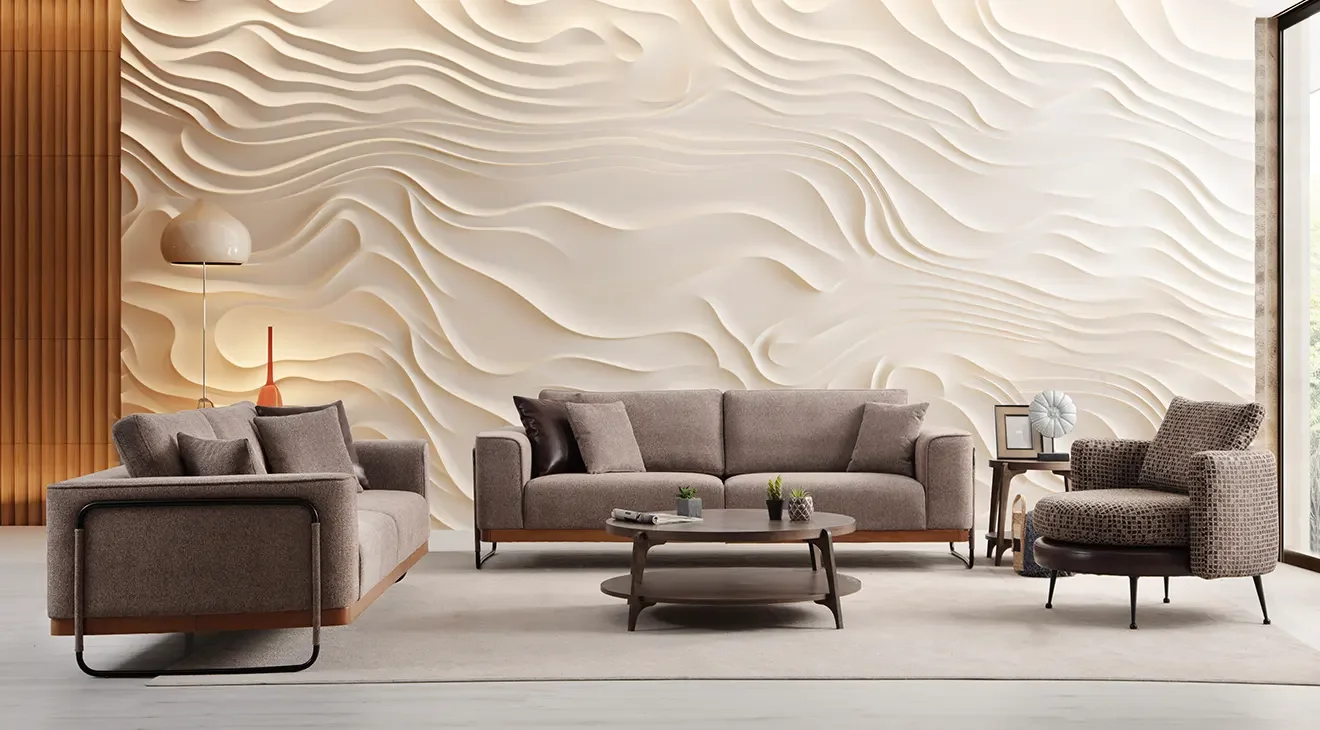 Premium Metal Ayaklı Koltuk Takımı