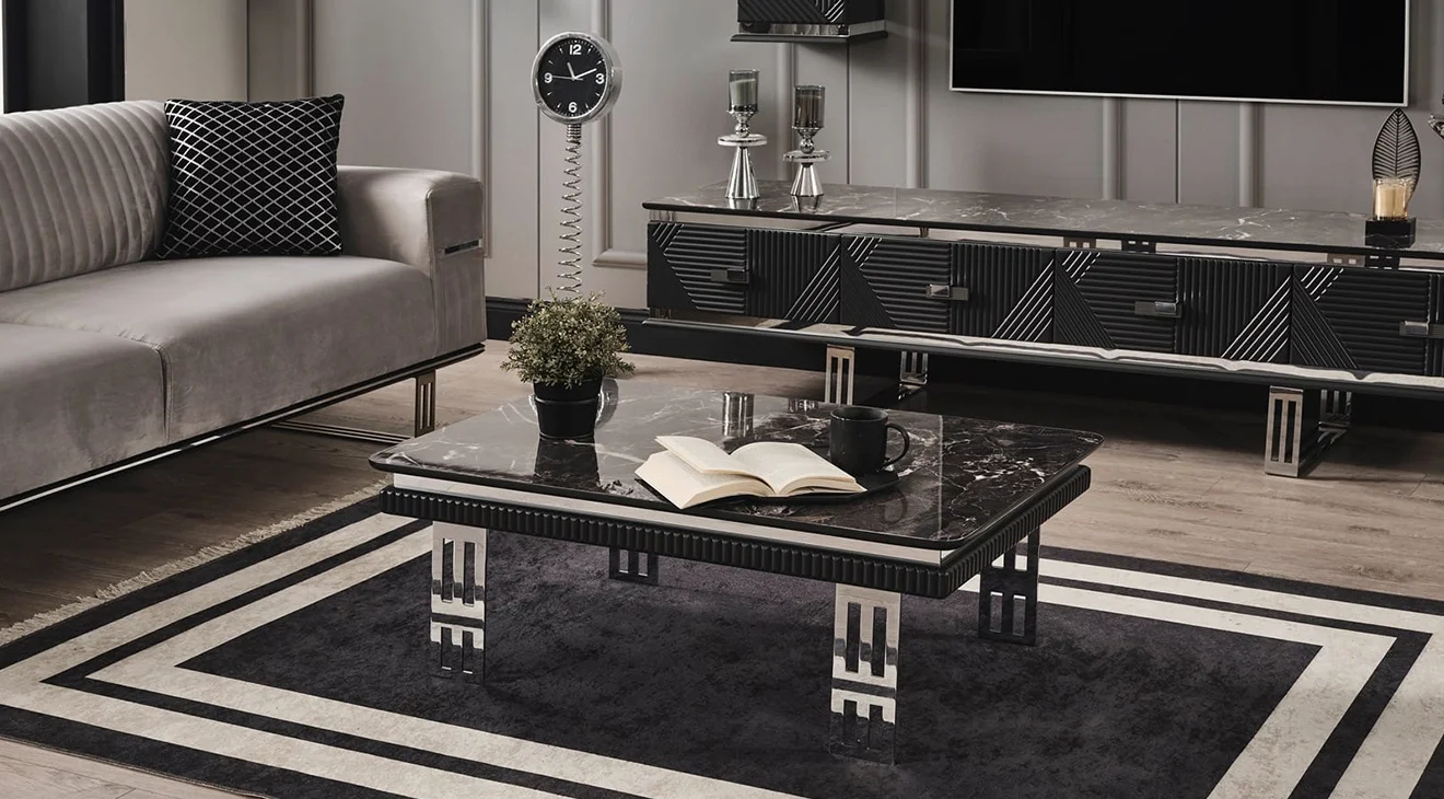 Quatro Q3 Antrasit Orta Sehpa