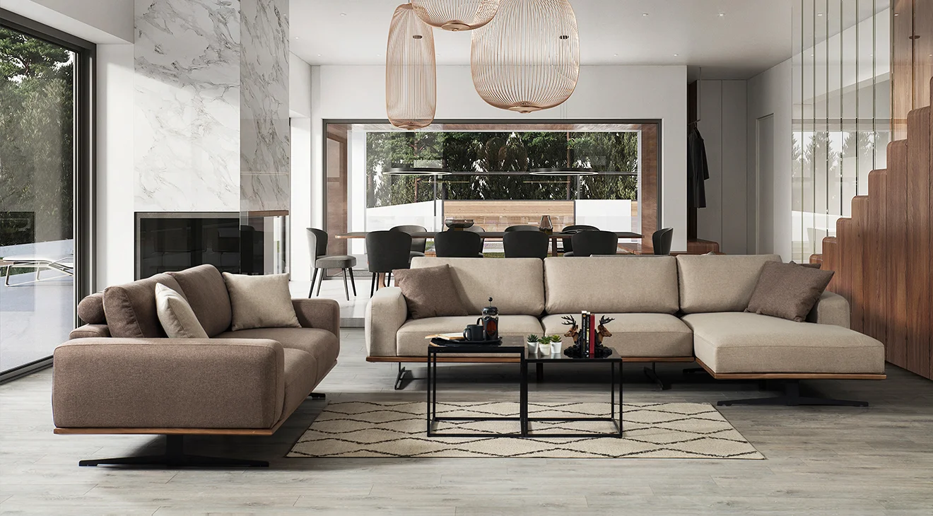 Rahat Kanepeli Köşe Koltuk Takımı