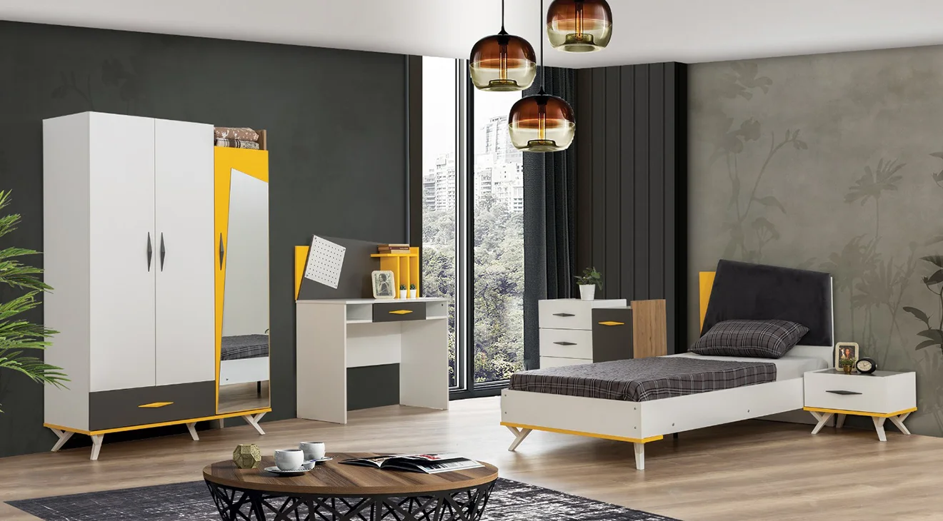 Rio 3 Kapaklı Genç Odası Takımı