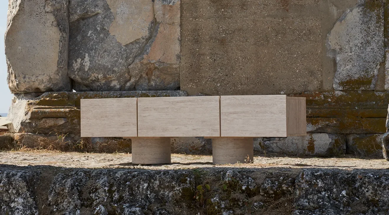 Roma Traverten Tv Ünitesi