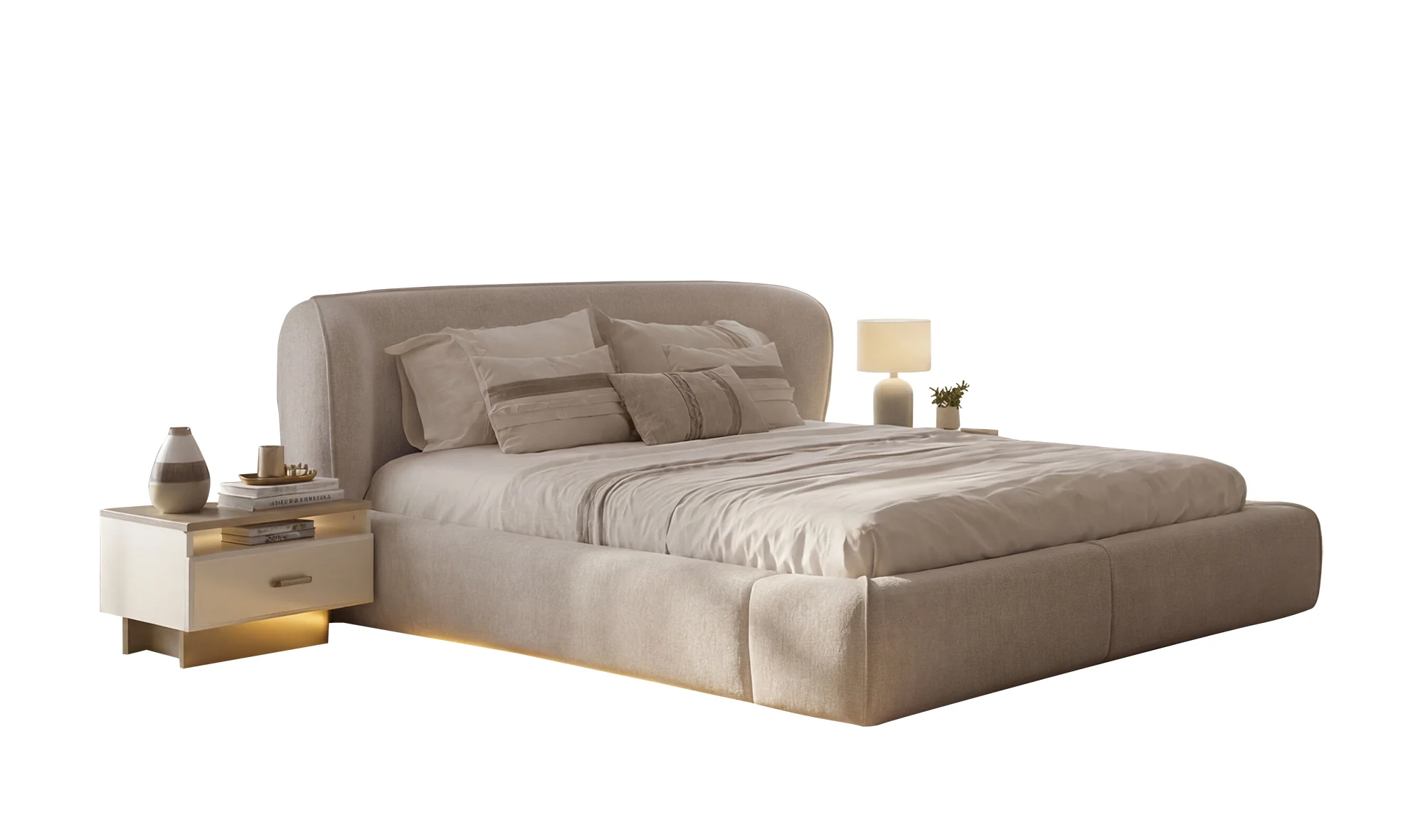 Bazalı Karyola ve Başucu 160 cm