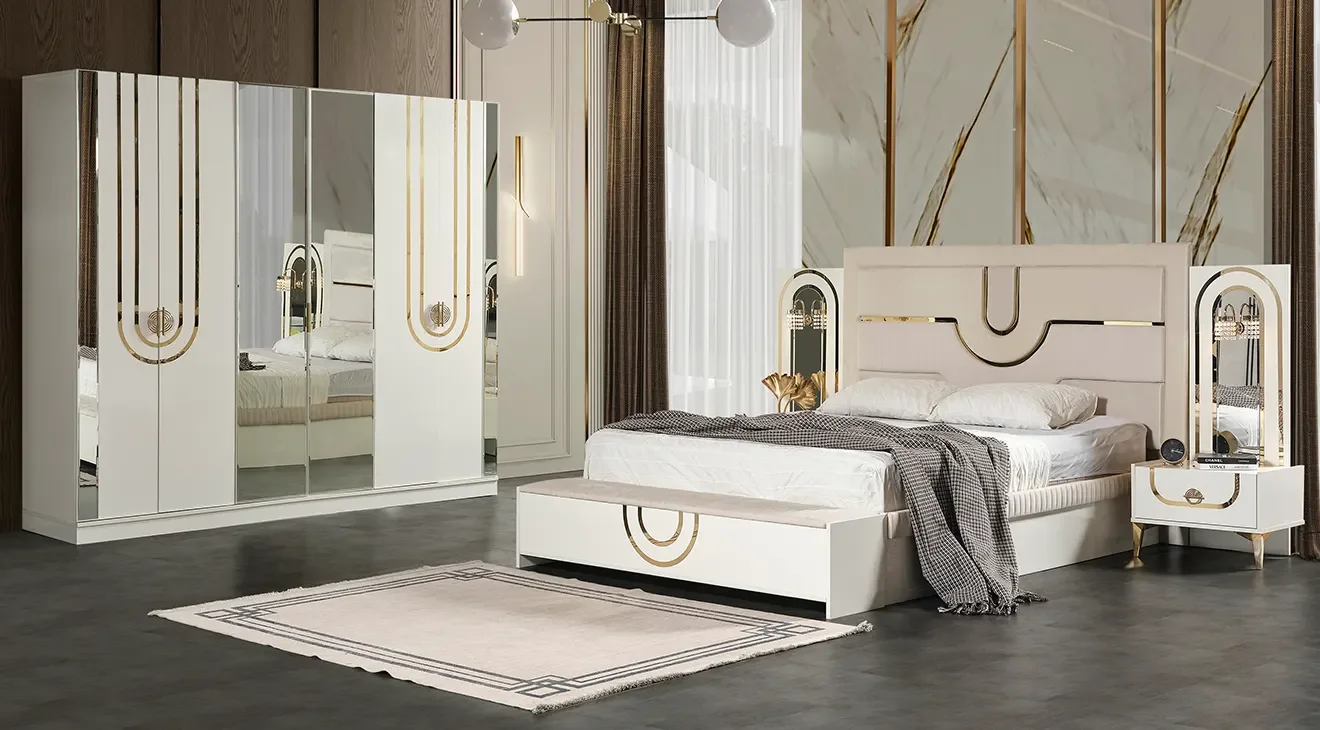 Safir Aytaşı 6 Kapaklı Yatak Odası Takımı